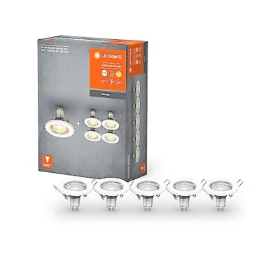 Image of LEDVANCE Recessed LED spotlight GU10 5 set white