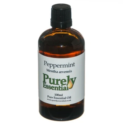 Image of Peppermint Essential Oil 100ml Pure and Natural, Purely