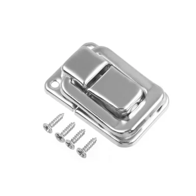 Image of MroMax Toggle Catch Lock, 38mm Retro Decorative Brass Hasp w Screws for Suitcase Chest Trunk Latch Clasp, Pack of 1