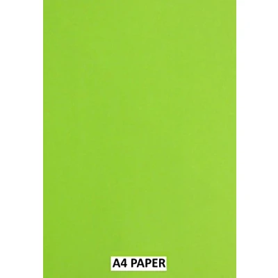Image of Fluorescent Green A4 Coloured Craft Paper 80gsm x 100 Sheets