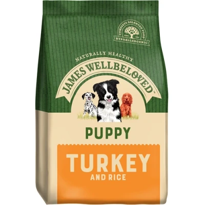 Image of James Wellbeloved Puppy Turkey &amp; Rice 7.5kg