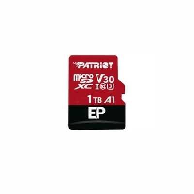 Image of Patriot EP Series 1TB Micro SDXC V30 A1 UHS I U3 4K UHD Memory Card with SD Adapter PEF1TBEP31MCX