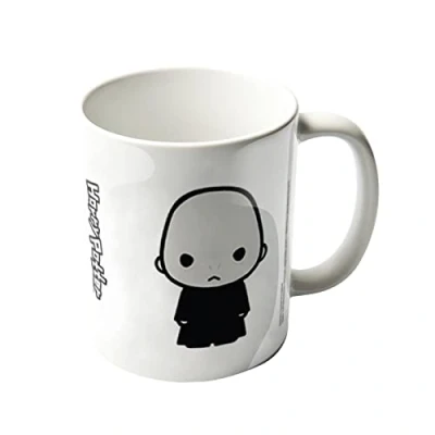 Image of Pyramid International Harry Potter Ceramic Mug with Japanese Style Chibi Illustrations of Lord Voldemort in Presentation Box Official Merchandise
