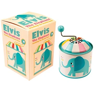 Image of Rex London Children&#039;s Music Box Choice of Design (Elvis The Elephant)