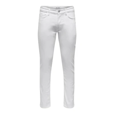 Image of Only &amp; Sons Onsloom Slim fit jeans, Men&#039;s, Size: 32x30, White denim