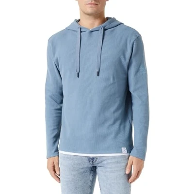 Image of KEY LARGO Men&#039;s Santiago Hoodie Hooded Sweatshirt, Flintstone Blue (1233), XL