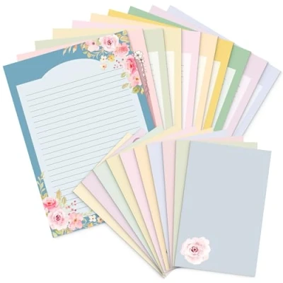 Image of Mr. Pen Stationery Writing Paper with Envelopes, 60 Letter 30 Set