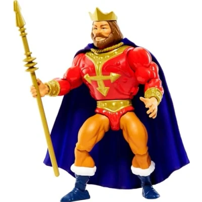 Image of Masters of the Universe Origins Action Figure, King Randor Collectible, MOTU Ruler Etenia, 16 Posable Joints &amp; Accessories, 5.5 Inch