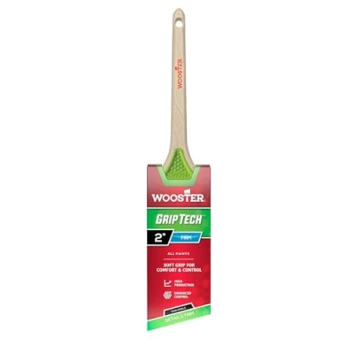 Image of Wooster Grip Tech Firm Thin Angle Sash Paint Brush 2 Inch