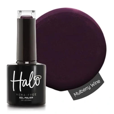 Image of Halo Gel Polish 8ml Mulberry Wine. UV/LED Nail Polish, Long Lasting &amp; Easy To Apply. Soak Off Art Colours For Manicure Pedicure. Professional Home Use.