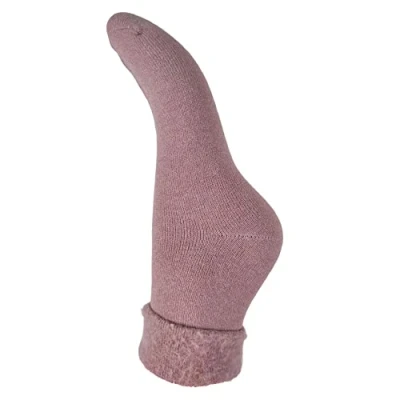 Image of JOYA Luxurious Cuff Wool Blend Soft Socks UK 4 7 EU 36 40 Purple