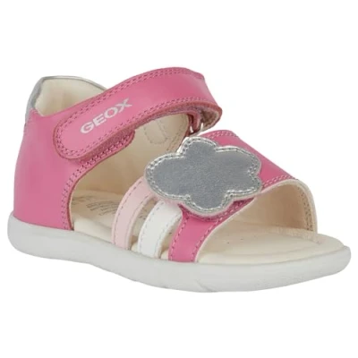 Image of Geox Baby B Alul Girl A Sandal, Dk pink Silver, 7 UK Child