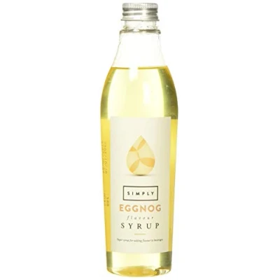 Image of Simply Eggnog Syrup, Vegan &amp; Nut Free Flavoured Syrup for Coffee, Cocktails Baking (250ml)