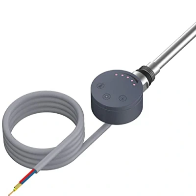 Image of Anthracite Thermostatic Element for Electric Heating Bathroom Heated Towel Rails and Radiator Warmers (600 Watt)