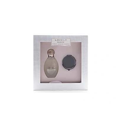 Image of Sarah Jessica Parker Sheer Set: Eau de Parfum 100ml &amp; Silver Compact Mirror