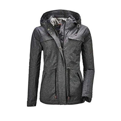 Image of G.I.G.A. DX Women&#039;s Limitlos WMN JCKT A Casual Functional Jacket with Zip off Hood, Denim Anthracite, 36