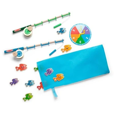Image of Melissa &amp; Doug Catch Count Magnetic Fishing Game Counting Toy for Kids 3+ Gift Boy or Girl