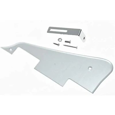 Image of Dopro Silver Mirror LP Guitar Pickguard with Chrome Bracket for Epiphone Les Paul