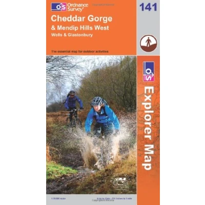 Image of Explorer 141 Cheddar Gorge &amp; Mendip Hills West Map With Digital Version