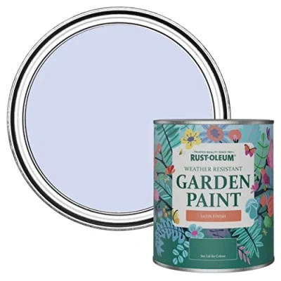 Image of Rust Oleum Purple Mould Resistant Garden Paint In Satin Finish Be My Mermaid 750ml