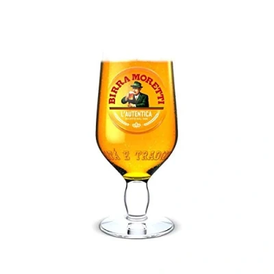 Image of 6 X Birra Moretti Pint Glasses