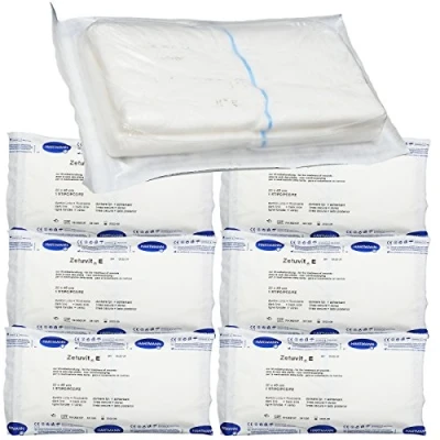 Image of Zetuvit E Sterile Cellulose First Aid Wound Injury Absorbent Dressings 20cm x 40cm (6 Pack)
