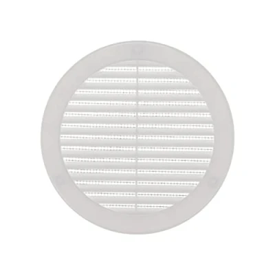 Image of Vent Systems ø150 mm / 6&#039;&#039; Inch White Soffit Cover Round Air Louver Grille Built in Insect Screen HVAC Vents for Bathroom, Home Office, Kitchen