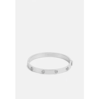 Image of Tory Burch Miller STUD Hinge Bracelet silvercoloured, Women&#039;s, Size: Medium, Silver coloured