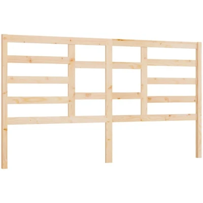 Image of vidaXL Bed Headboard 206x4x104 cm Solid Wood Pine