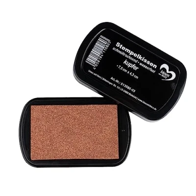 Image of Ideen mit Herz Ink Pad, Quick Drying, Waterproof, 7.5 cm x 4.3 (Copper)