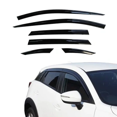 Image of AUTO CLOVER Wind Deflectors Set for Mazda CX 3 2015+ (6 pieces)