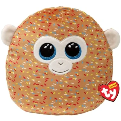 Image of TY Tamar Monkey Squish a Boo 14 Inches Squishy Beanies for Kids, Baby Soft Plush Toys Collectible Cuddly Stuffed Teddy