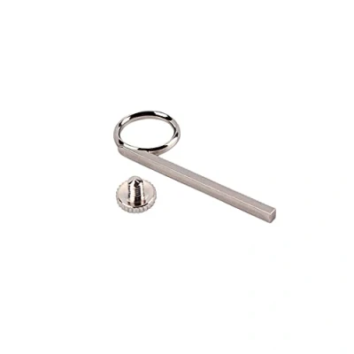 Image of Alnicov 75mm Trumpet Valve Slide Finger Ring and screw for Replacement Silver