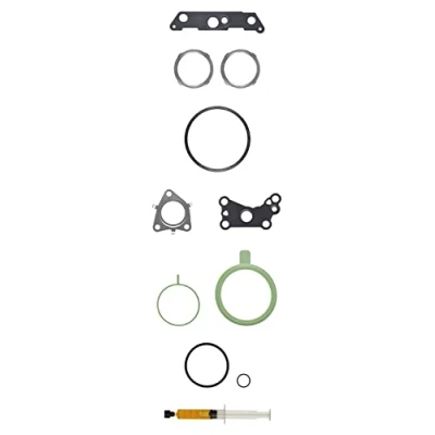 Image of 059145873BP, 059145873CH, 059145873CL, 059145873DB Mounting Kit, charger AJUSA JTC12303 with studs, syringe oil gaskets/seals