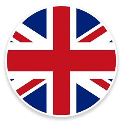 Image of 2 x 10cm Union Jack UK British Flag Vinyl Sticker Decal Laptop Car Luggage #9067 (10cm Wide High)