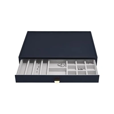 Image of Stackers Navy Pebble Supersize All In One Jewellery Drawer Layer