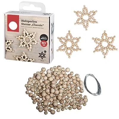Image of Wooden Bead Classic Star Craft Kit Christmas