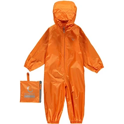 Image of Hippychick Waterproof Packasuit All in One Suit Mandarin Orange 18 24mths