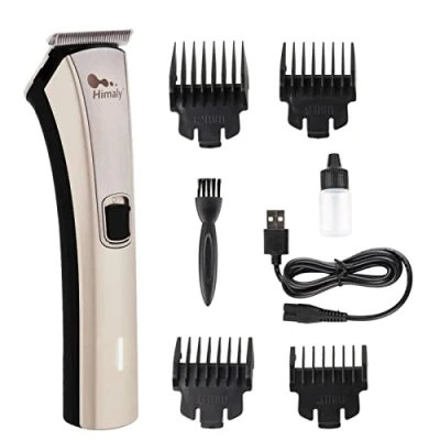 Image of Himaly Rechargeable Hair Clippers, Professional Electric Cordless Clippers Beard Trimmer Grooming Kit with 4 Guide Combs for Men and Women