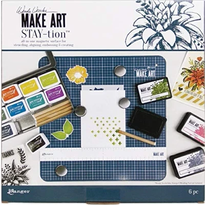 Image of Ranger Wendy Vecchi Make Art Stay Tion, Blue, 12 x inches