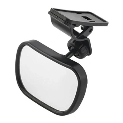 Image of Interior Mirrors, Universal Adjustable Car Rear Seat View Mirror Child Safety With Clip Sucker Black
