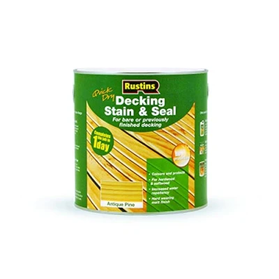 Image of Rustins DEAP2500 2.5L Decking Stain Antique Pine