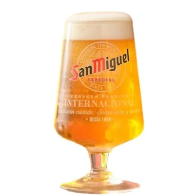 Image of County Engraving Personalised Engraved Half Pint Glass Made from A San Miguel Chalice Enter Your Own Custom Text