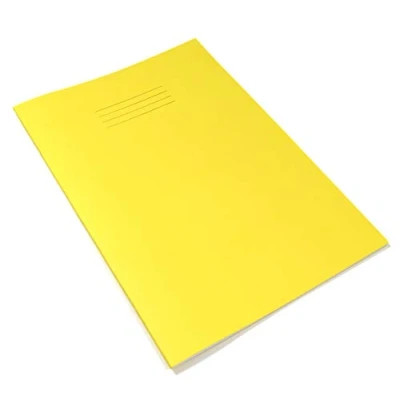 Image of Indigo® A4 Tinted Paper Exercise Book 48 Page (Yellow/Green 10mm Squares, Pack of 1)