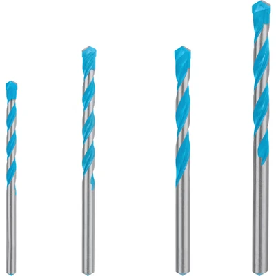 Image of Bosch 4x EXPERT CYL 9 MultiConstruction Drill Bit Set (for Concrete, Soft tiles, Ø 5.5 8 mm, Professional Accessory Impact Drill/Driver, Rotary Drill/Drivers)