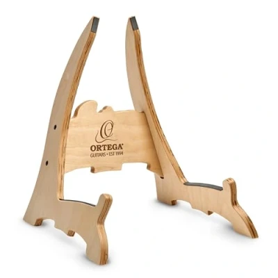 Image of Ortega Guitars OWGS 2 Birch Wood Guitar Stand, Natural Bright