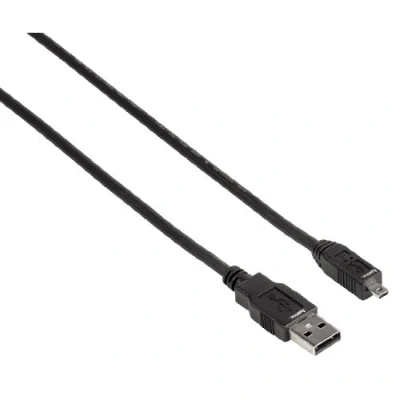 Image of Hama USB 2.0 Cable A Plug mini B (B8M), 1.8 m, Black