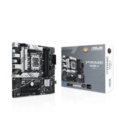 Image of ASUS PRIME B760M A CSM Business Motherboard Socket Intel LGA 1700 (Intel B760, mATX, DDR5 Memory, 2x PCIe 4.0 M.2, Aura Sync)