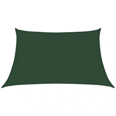 Image of vidaXL Sunshade Sail 160 g/m² Dark Green 3/4x2 m HDPE