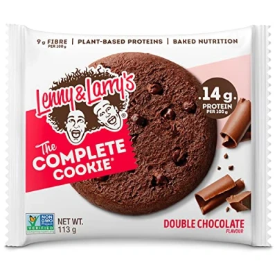 Image of Lenny &amp; Larry&#039;s The Complete Cookie, Double Chocolate, Plant Based Protein Cookies, Vegan, 12x113g